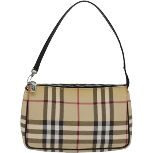 Pre-owned Canvas shoulder-bags , female, Sizes: ONE SIZE - Burberry Vintage - Modalova