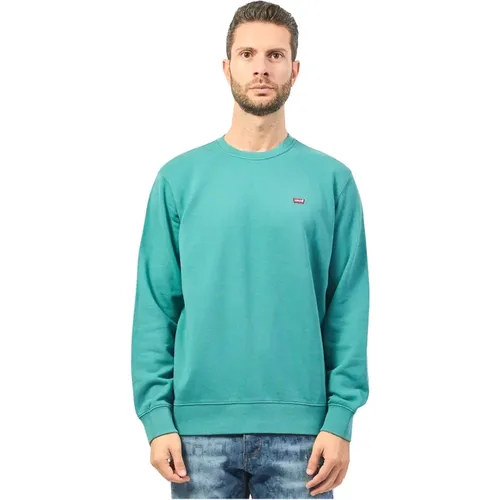 Levi's, Pullover Grün , Herren, Größe: M - Levis - Modalova