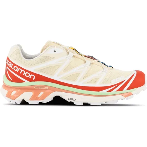 Xt-6 Shortbread/Poppy /Greash Trail Running Shoes , male, Sizes: 10 UK, 9 1/2 UK, 8 1/2 UK, 10 1/2 UK, 11 UK, 7 UK, 7 1/2 UK - Salomon - Modalova