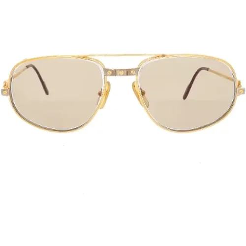 Pre-owned Metal sunglasses , female, Sizes: ONE SIZE - Cartier Vintage - Modalova