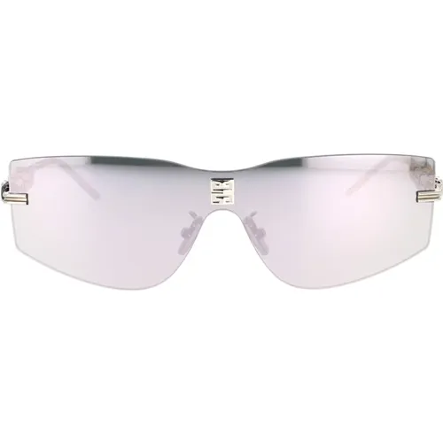 Moderne 4Gem Sonnenbrille mit verspiegelten silbernen Gläsern - Givenchy - Modalova