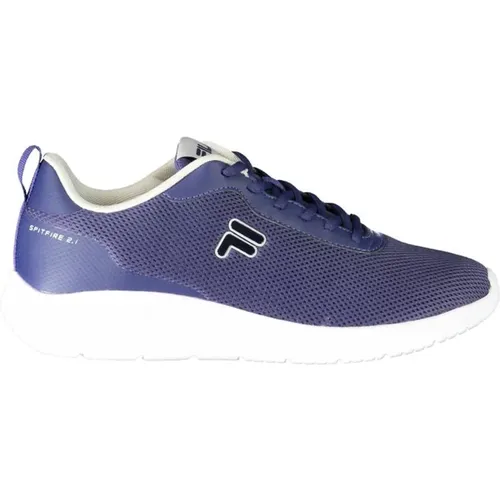 Polyester Sneaker Blauer Stil , Herren, Größe: 44 EU - Fila - Modalova