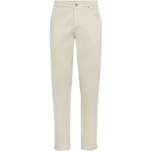 Traditional Fit Denim Trousers , male, Sizes: XL, 2XL, M, L - BRUNELLO CUCINELLI - Modalova