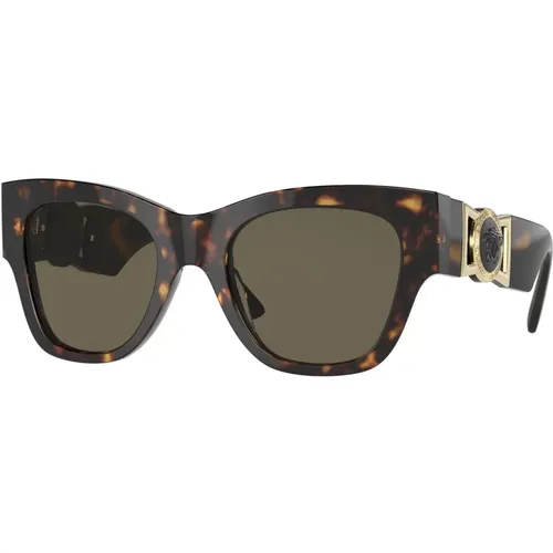 Stylish Sunglasses in Black , female, Sizes: 52 MM - Versace - Modalova