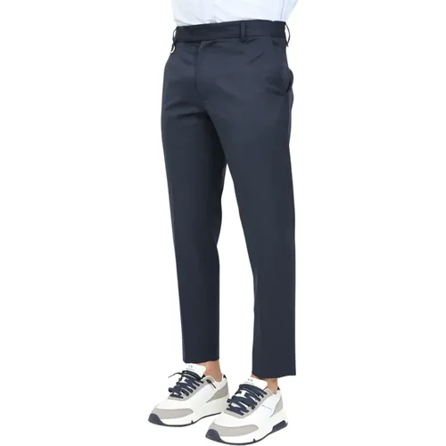 Elegante Blaue Slim Fit Hose , Herren, Größe: W30 - GOLDEN CRAFT - Modalova