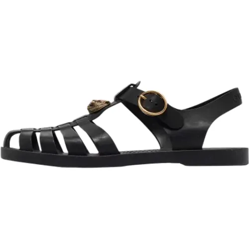 Pre-owned Rubber sandals , male, Sizes: 8 UK - Gucci Vintage - Modalova