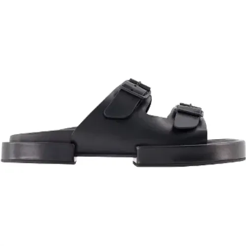 Leather Slip-On Sandals , female, Sizes: 4 UK, 3 UK, 5 UK - Ann Demeulemeester - Modalova