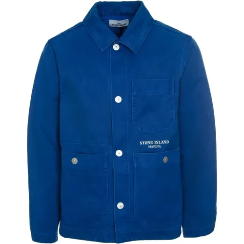 Kent Collar Overshirt , male, Sizes: M, L - Stone Island - Modalova