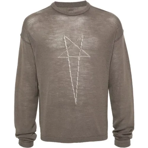 Sweaters Grey , male, Sizes: M - Rick Owens - Modalova