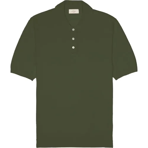 Linen Cotton Polo Shirt , male, Sizes: M, S, 2XL, XL, L - Altea - Modalova