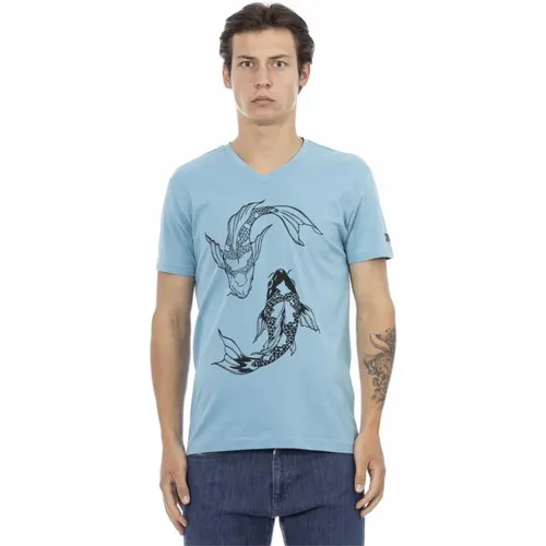 T-Shirts , Herren, Größe: L - Trussardi - Modalova