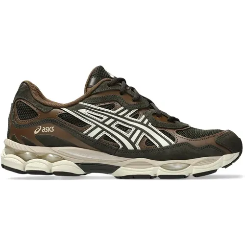 Sporty Black Leather Sneakers with Stylish Details , male, Sizes: 11 UK, 9 1/2 UK, 7 1/2 UK, 8 1/2 UK - ASICS - Modalova