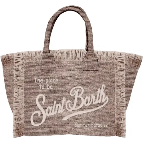 Mini Vanity Linen Bag , female, Sizes: ONE SIZE - MC2 Saint Barth - Modalova