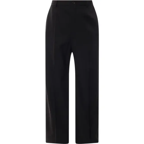 Wool Trousers with Button and Zip , male, Sizes: S, XS, M - Balenciaga - Modalova