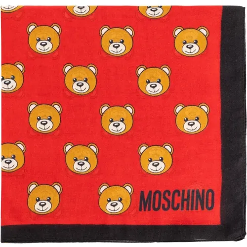 Schal mit Teddybärmotiv Moschino - Moschino - Modalova