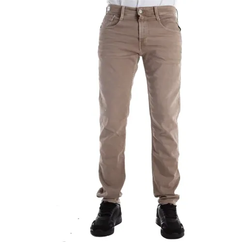 Jeans Slim FIT Anbass , male, Sizes: W33 L32, W40, W36 L32 - Replay - Modalova