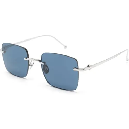 Silver Sunglasses with Accessories , male, Sizes: 52 MM - Cartier - Modalova