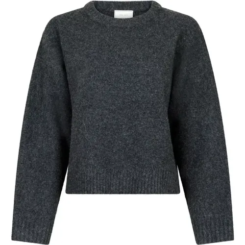 Detri Solid Strickpullover Anthrazit , Damen, Größe: 2XL - NEO NOIR - Modalova