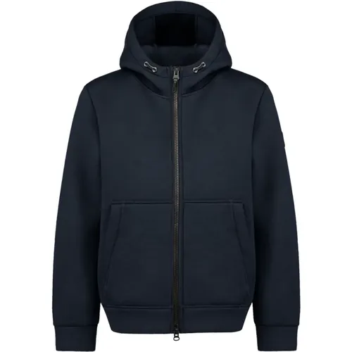 Technischer Hoodie mit durchgehendem Reißverschluss und Taschen , Herren, Größe: XS - People of Shibuya - Modalova