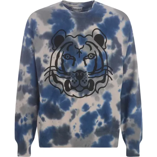 Tiger Head Sweater , male, Sizes: S, M, L - Kenzo - Modalova