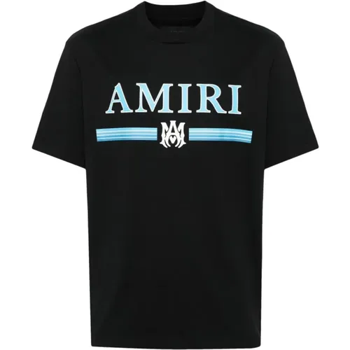 MA Bar Blue Logo Printed T-Shirt in , male, Sizes: L - Amiri - Modalova