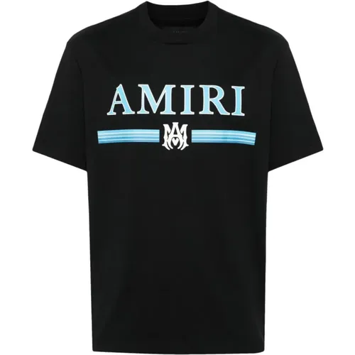 MA Bar Blue Logo Printed T-Shirt in , male, Sizes: XL, L, M - Amiri - Modalova