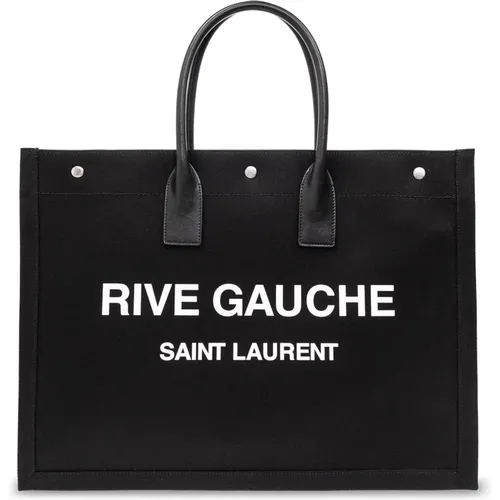 ‘Rive Gauche’ shopper bag , male, Sizes: ONE SIZE - Saint Laurent - Modalova