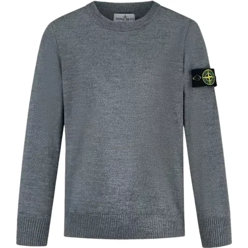 Gerippter Rundhalsausschnitt Pullover - Stone Island - Modalova