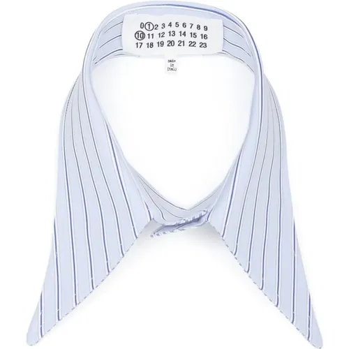 Clear Stripe Cotton Scarf , male, Sizes: XS - Maison Margiela - Modalova