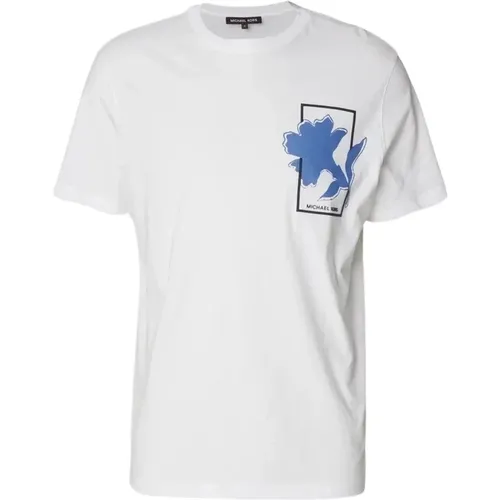 Lässiges Baumwoll-T-Shirt für Männer , Herren, Größe: L - Michael Kors - Modalova