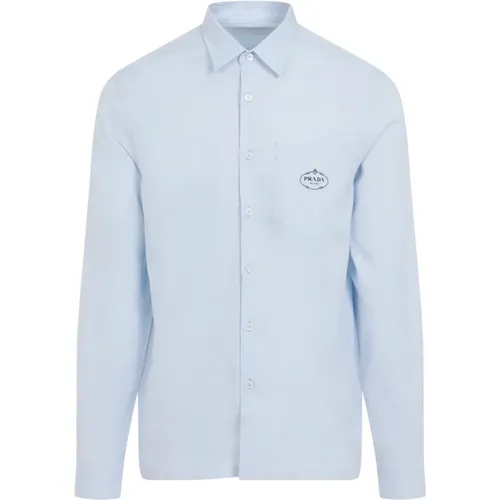 Pointed Collar Shirt Aw24 , male, Sizes: 3XL, XL - Prada - Modalova