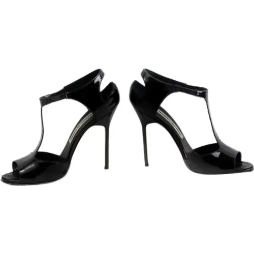 Leather Heels , female, Sizes: 7 UK - Manolo Blahnik Pre-owned - Modalova