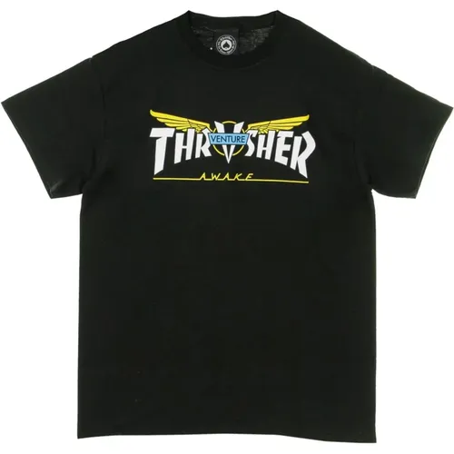 Venture Collab Tee - Schwarz , Herren, Größe: XL - Thrasher - Modalova