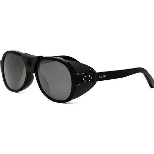 Ski Capsule Sunglasses with Mirrored Lenses , female, Sizes: 56 MM - Celine - Modalova