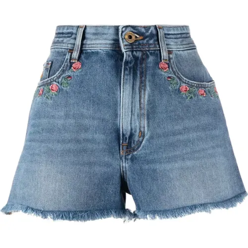 Stylische Denim Shorts , Damen, Größe: W28 - Jacob Cohën - Modalova