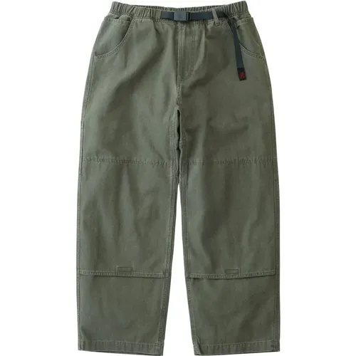 Gedämpfter Schiefer Canvas Double Knee Pant - Gramicci - Modalova