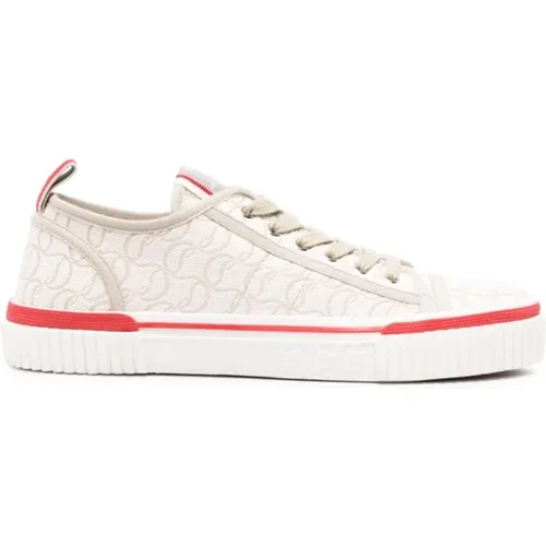 Pedro Junior Flat Sneakers , male, Sizes: 7 UK, 9 UK, 7 1/2 UK, 8 UK - Christian Louboutin - Modalova