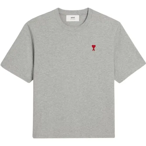 Casual Cotton Tee Shirt , male, Sizes: L, XL - Ami Paris - Modalova