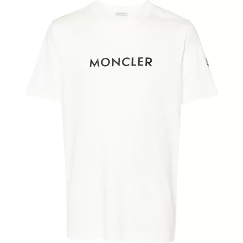 Logo Print T-shirt , male, Sizes: M, L, XL, S - Moncler - Modalova