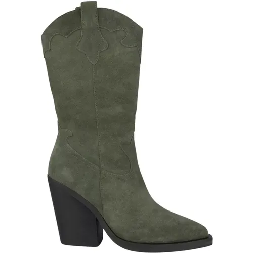 Womens Leather Pointed Toe Boots , female, Sizes: 7 UK, 4 UK, 8 UK, 5 UK, 6 UK - Alma en Pena - Modalova