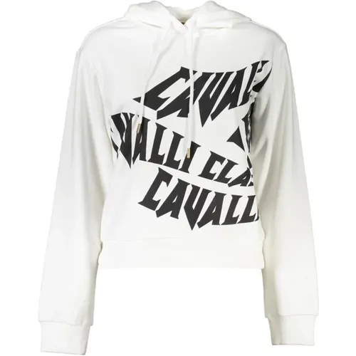 Logo Print Hooded Sweatshirt , female, Sizes: L, 2XL, XL - Cavalli Class - Modalova