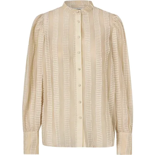 Elegant Rorall Shirt with Mandarin Collar , female, Sizes: L, 2XL, XL, S, M, XS - Lollys Laundry - Modalova