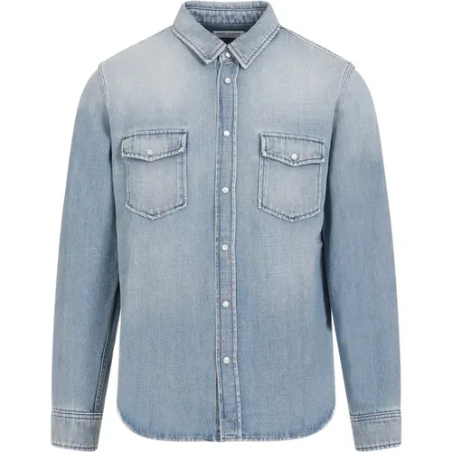 Denim Oversize Shirt , male, Sizes: L - Saint Laurent - Modalova