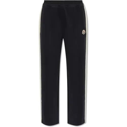 Sweatpants mit Seitenstreifen , Damen, Größe: M - Moncler - Modalova