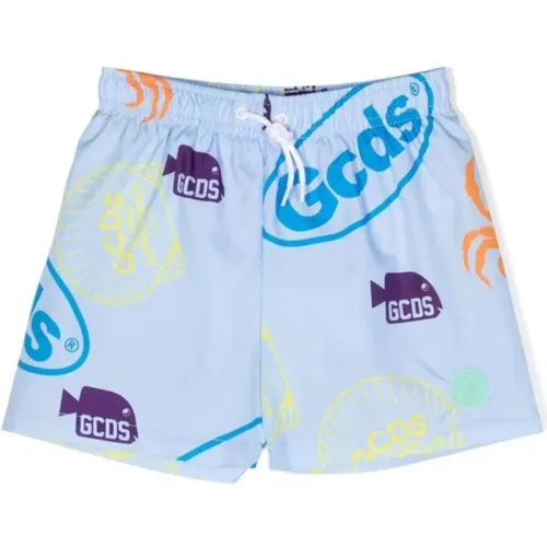 Bunter Logo Print Boxer Badebekleidung - Gcds - Modalova