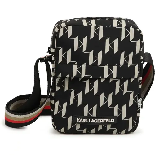 Bag embellished with a crest , male, Sizes: ONE SIZE - Karl Lagerfeld - Modalova