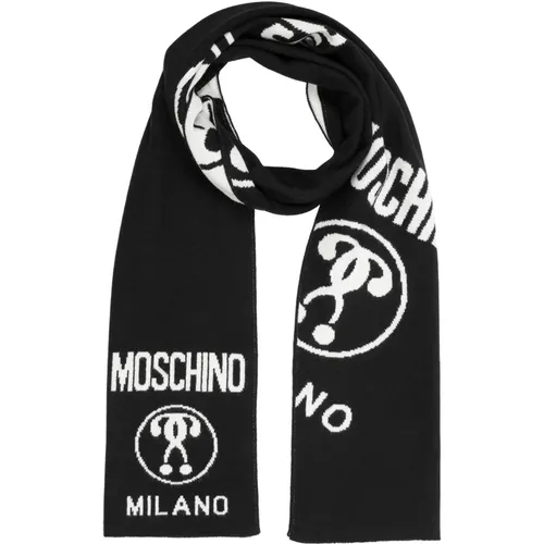 Reversible Logo Scarf , female, Sizes: ONE SIZE - Moschino - Modalova