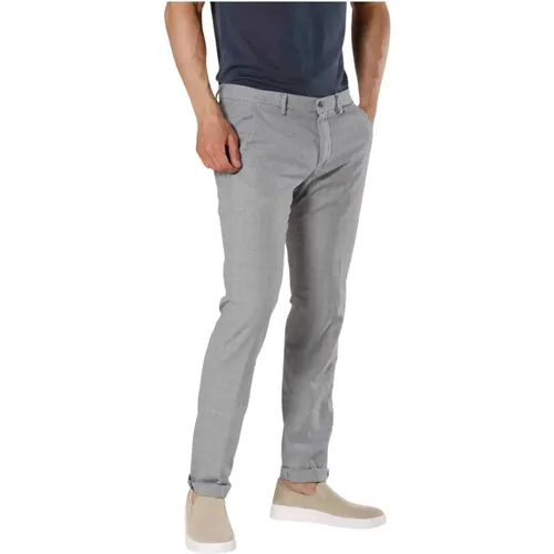 Slim Fit Glen Check Chino Hose , Herren, Größe: 3XL - Mason's - Modalova