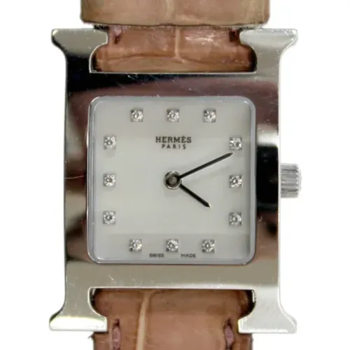 Pre-owned Leather watches , female, Sizes: ONE SIZE - Hermès Vintage - Modalova