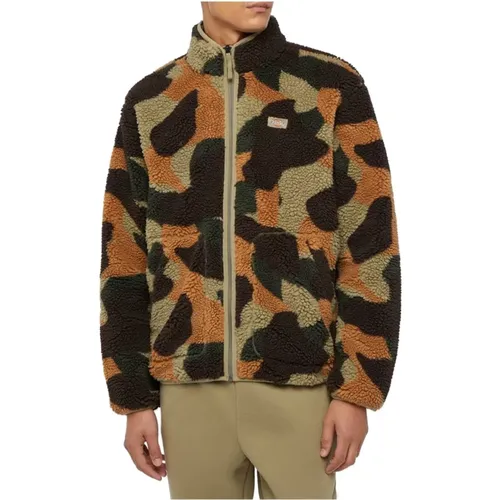 Camo Fleecejacke , Herren, Größe: XS - Dickies - Modalova